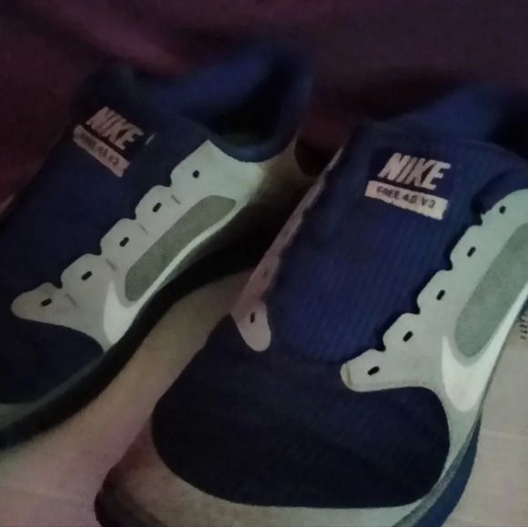 Nike Free 4.0 V3 Men's Running Shoes 2013 Blue Gray - Picture 8 of 8